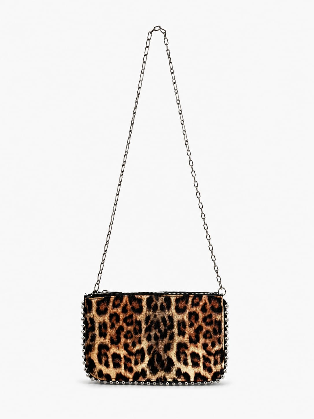 ZENA KAHVERENGİ LEOPAR DESENLİ CLUTCH ÇANTA
