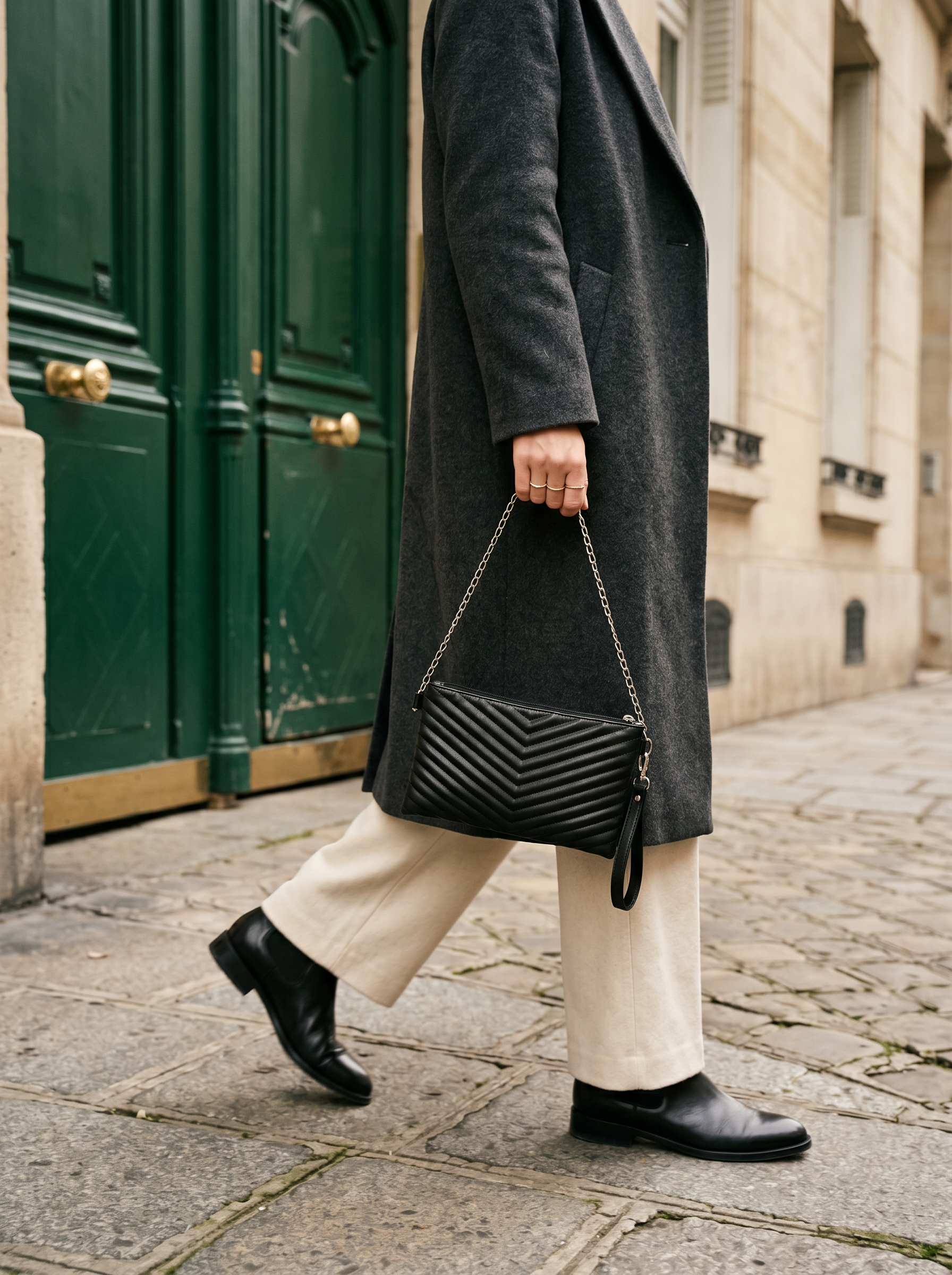 LİNA DOKULU CLUTCH ÇANTA